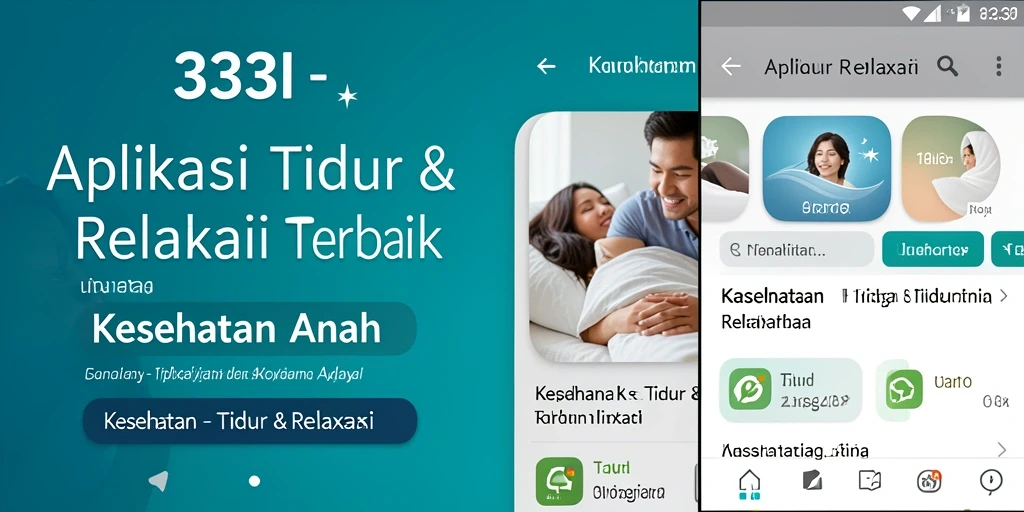 Antarmuka aplikasi 333I menenangkan dan mudah digunakan untuk relaksasi.