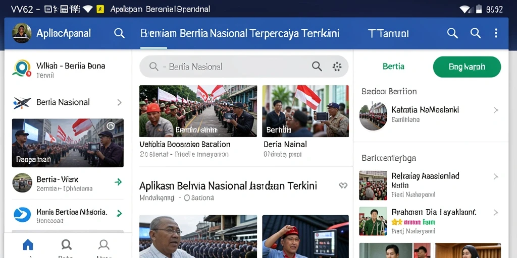 Tampilan antarmuka VV62 yang informatif dan mudah dinavigasi.